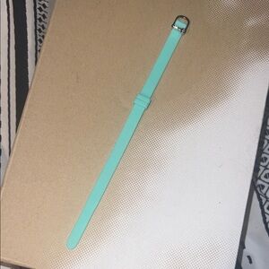 Keep Collective mint color silicone bracelet.